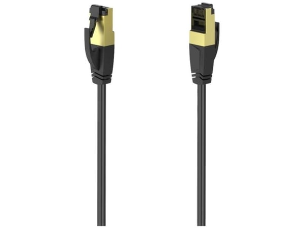 Hama 00200693, 3 m, Cat8, S/FTP (S-STP), RJ-45, RJ-45, Svart