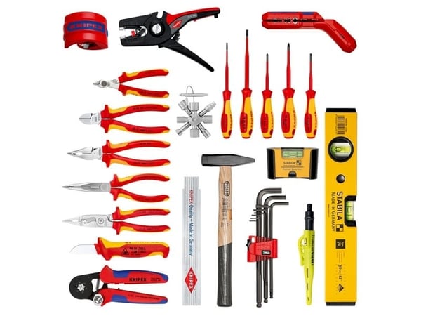 Knipex 00 21 50 E, Rød, Gult, 530 mm, 217 mm, 549 mm, 6,6 kg, 22 verktøy