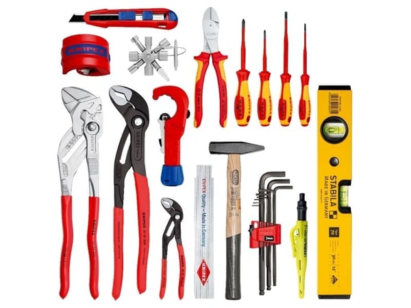Knipex 00 21 50 S, Rød, Gult, 530 mm, 217 mm, 549 mm, 6,55 kg, 17 verktøy