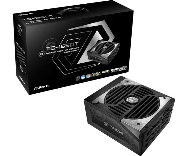 ASRock Taichi TC-1650T - Strømforsyning (intern) - ATX12V 3.1/ EPS12V - 80 PLUS Titanium - Cybenetics Titanium - AC 100-240 V - 1650 watt