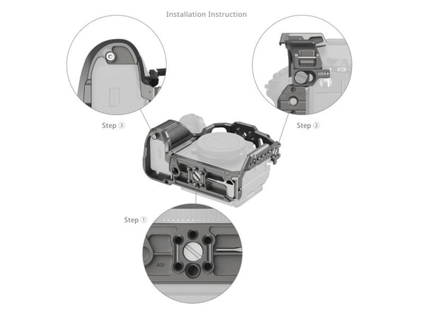 SmallRig 5187, 70 mm, 147,5 mm, 112,5 mm, 166,5 g, 122,5 mm, 162 mm