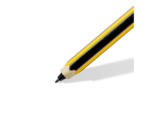 Staedtler 180M 22-1, Grafiikkatabletti, Universaali, musta, Keltainen, musta, Puu, Kahdeksankulmainen