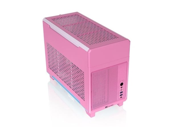 Thermaltake TR100, Mini Tower, PC, Vaaleanpunainen, Mini-ITX, SPCC, Terästä, 6,8 cm