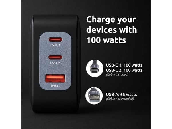Intenso 7810010, Innendørs, 120 - 140 V, 50/60 Hz, 100 W, 21 V, Svart