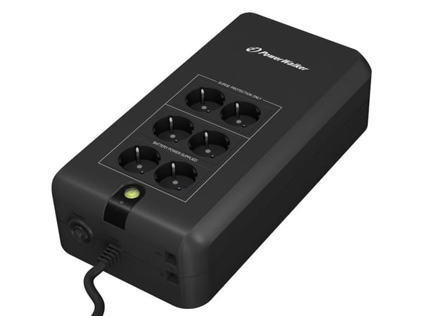 PowerWalker VFD 800 APFC, Standby (Offline), 0,8 kVA, 420 W, 170 V, 280 V, 50/60 Hz