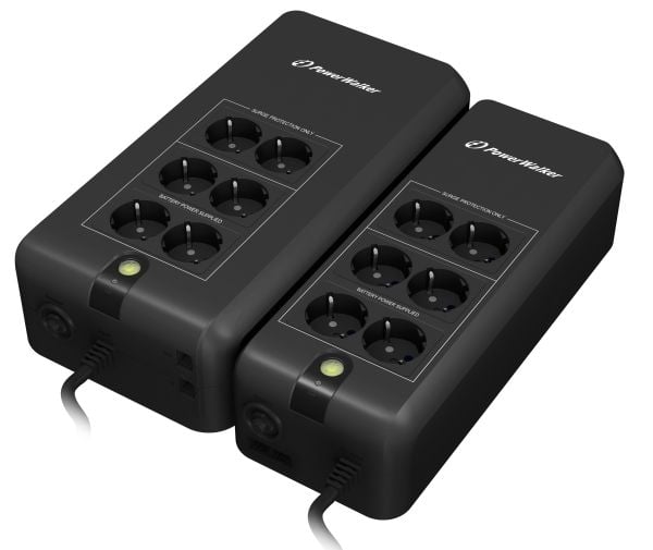 PowerWalker VFD 800 APFC, Standby (Offline), 0,8 kVA, 420 W, 170 V, 280 V, 50/60 Hz