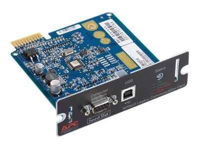 APC Legacy Communications SmartSlot Card - Adapter for fjernstyrt administrasjon - SmartSlot - USB, serie - svart - for Smart-UPS 1000, 750; Smart-...
