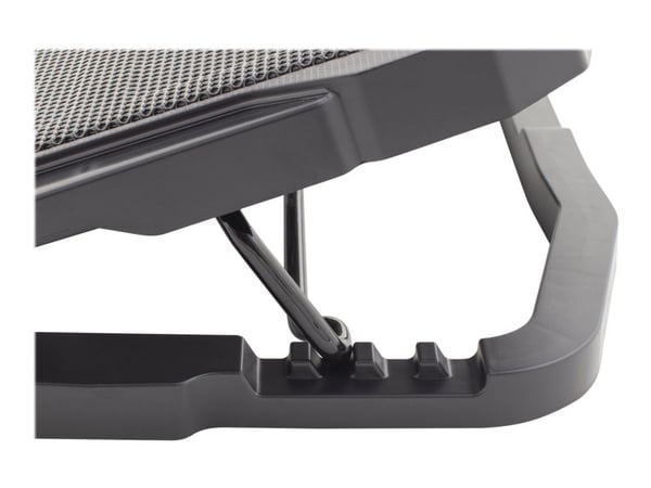 White Shark GCP-25 ICE WARRIOR - Notebookvifte - med 2-port USB 2.0 hub - DC 5 V - 17.3" - 125 mm/70 mm - svart