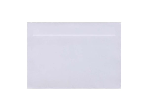 Kuvert, forskellige, langsiden åben, 1 white, Permanent (DP 37) Opretståpende klap Selvklæbend, 90g/