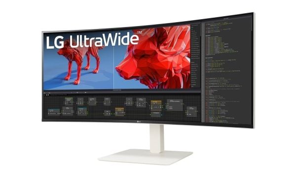 LG 38BR85QC-W, 96,5 cm (38"), 3840 x 1600 piksler, UltraWide Quad HD+, LCD, 1 ms, Hvit