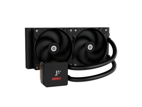 Enermax ELC-LMIV240-SF, Alt-i-ett væskekjøler, 12 cm, Sort