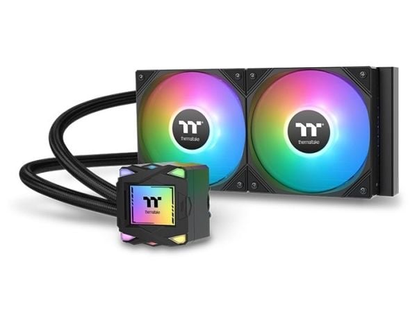 Thermaltake LA240 ARGB Sync - Væskekjølesystem for prosessor - Radiatorstørrelse: 240 mm - (for: LGA1851, LGA1700, LGA1200, LGA1156, LGA1155, LGA11...