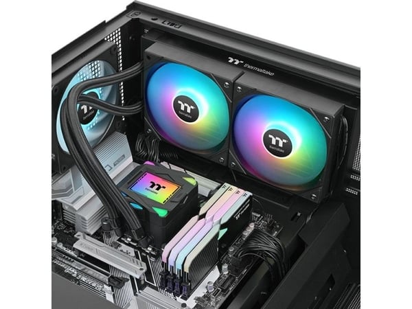 Thermaltake LA240 ARGB Sync - Væskekjølesystem for prosessor - Radiatorstørrelse: 240 mm - (for: LGA1851, LGA1700, LGA1200, LGA1156, LGA1155, LGA11...