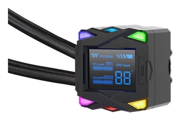 Thermaltake LA240-S ARGB, Væskekjølesett, 12 cm, 600 RPM, 2500 RPM, Sort