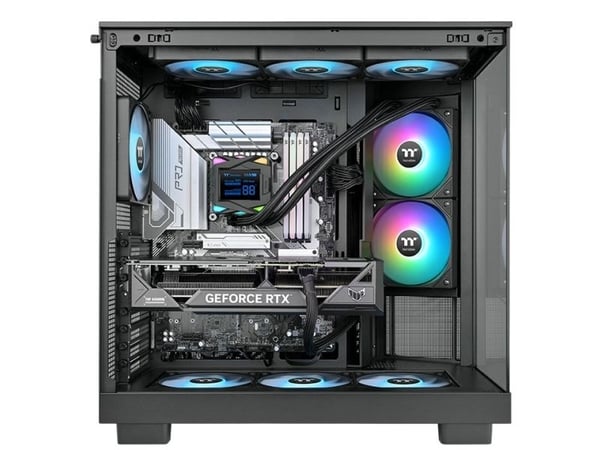 Thermaltake LA240-S ARGB, Væskekjølesett, 12 cm, 600 RPM, 2500 RPM, Sort