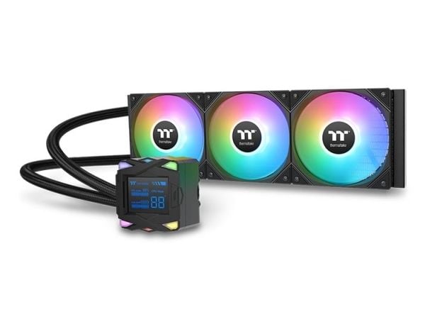 Thermaltake LA360-S ARGB, Væskekjølesett, 12 cm, 600 RPM, 2500 RPM, Sort