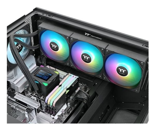 Thermaltake LA360-S ARGB, Væskekjølesett, 12 cm, 600 RPM, 2500 RPM, Sort