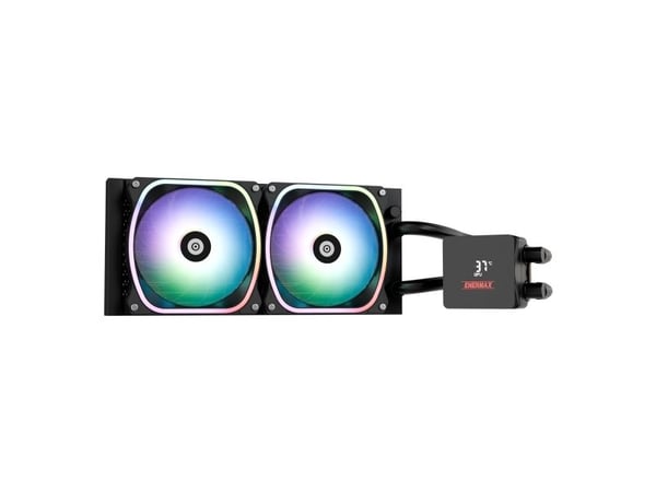 Enermax Aquafusion II 240 mm, Alt-i-ett væskekjøler, 12 cm, Sort