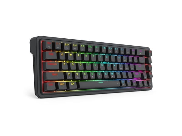 REDRAGON K709-RGB Nova, Koblet med ledninger (ikke trådløs), USB, Mekanisk nøkkelbryter, Sort