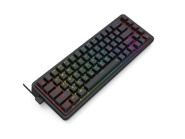 REDRAGON K709-RGB Nova, Koblet med ledninger (ikke trådløs), USB, Mekanisk nøkkelbryter, Sort