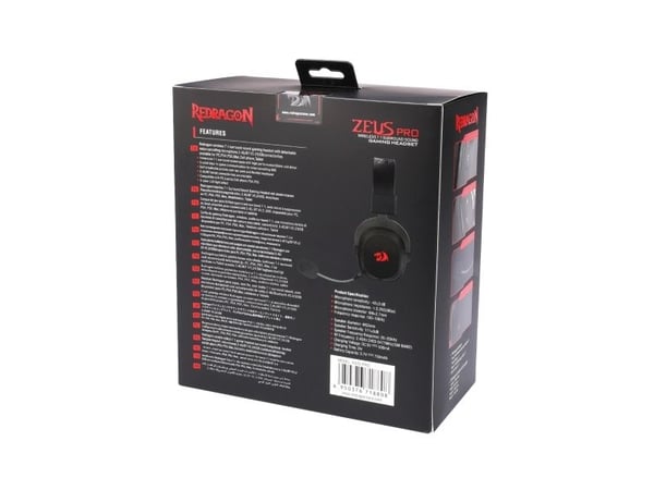 REDRAGON H510 Zeus Pro RGB, Langallinen & langaton, 20 - 20000 Hz, Puhelut/Musiikki, Kuulokkeet, Musta