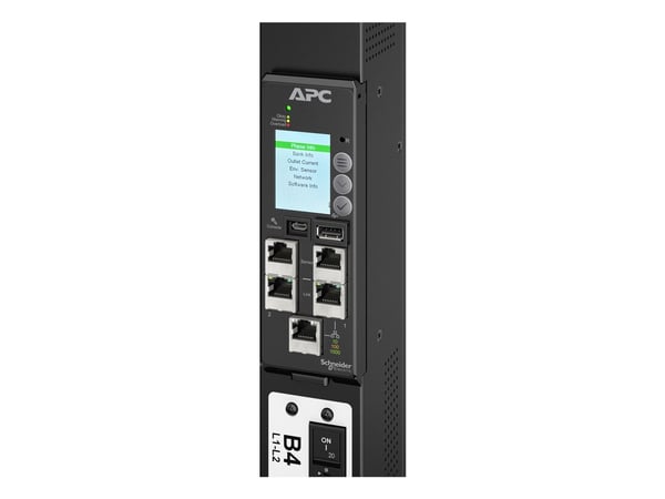 APC NetShelter Rack PDU Advanced - Gen 2 - strømfordelerenhet (kan monteres i rack) - målt, 230 V, 32 A, 332P6 - AC 230 V - 7.4 kW - 7400 VA - enke...