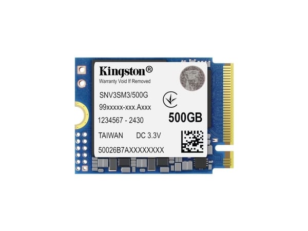 Kingston NV3 - SSD - 500 GB - intern - M.2 2230 - PCIe 4.0 x4 (NVMe)