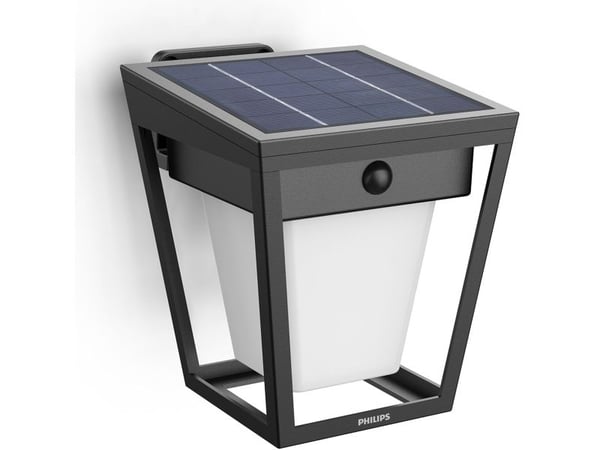 Nissa Vegglampe Solcell LED 250/20lm Svart