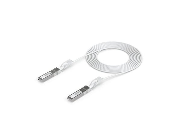 Ubiquiti UniFi - Direkte 25GBase-koblingskabel - SFP28 (hann) til SFP28 (hann) - 3 m - 3 mm - hvit