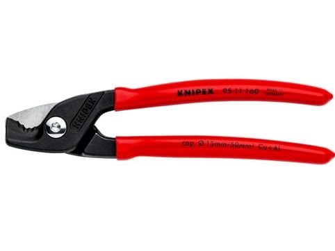 Knipex Med dobbel skjærekant i variant 95 11 200.Last ned PDF-filLast ned fil 95 11 160 Kabelsaks