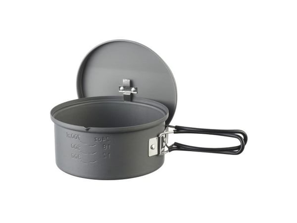 ESBIT PT1100HA, Krukke, Aluminium, 1,1 l, Aluminium, Sort, Sort, 18/8