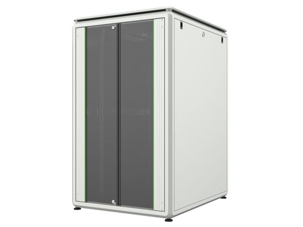 Lanview by Logon - Rack skap - 800 x 1000 mm, data line - free-standing - hvit, RAL 7035 - 26U - 19"