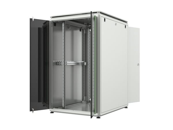 Lanview by Logon - Rack skap - 800 x 1000 mm, data line - free-standing - hvit, RAL 7035 - 26U - 19"