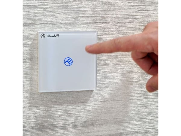 Tellur WiFi Smart Switch, SS1N, 1 port, 1800W, hvit