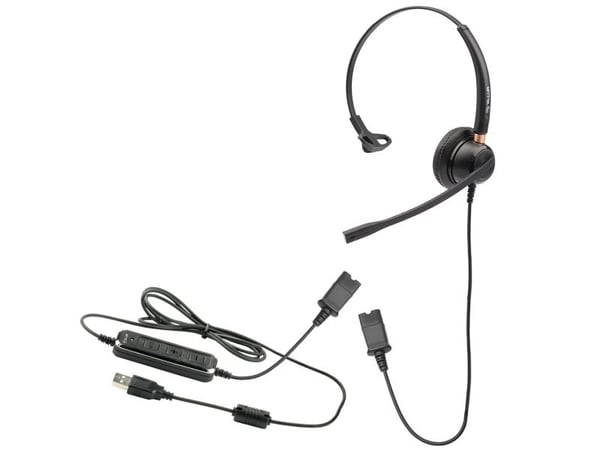 Kuulokkeet Tellur Voice 510N monoauraaliset USB musta