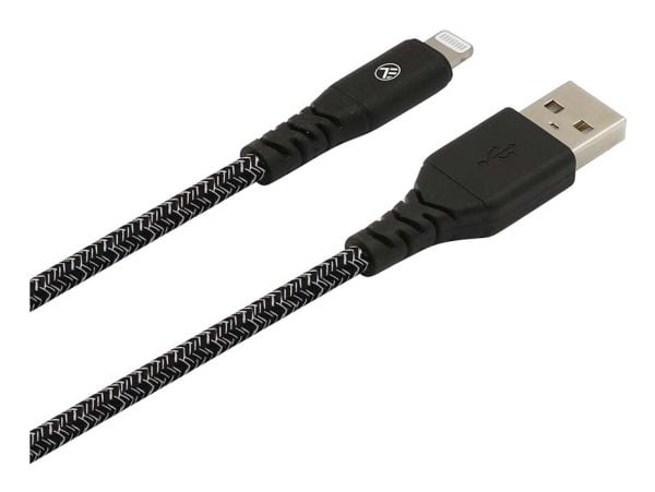 Tellurium TLL155481, 1 m, Lightning, USB A, urosliitin, urosliitin, musta