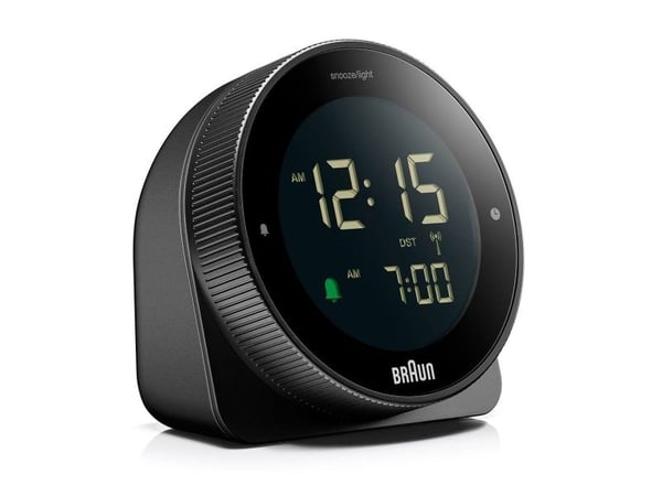 Braun BC24B-DCF, Bord, Radiostyrt klokke, Rektangel, Svart, LCD, Grønn/Hvit