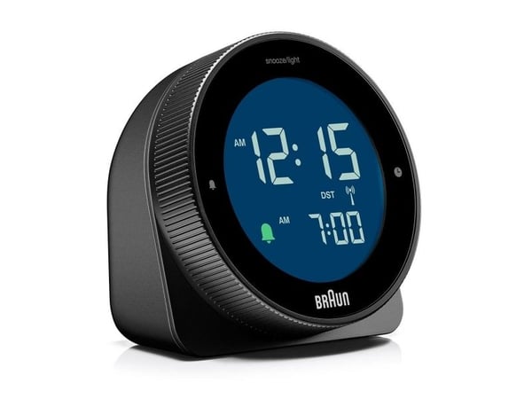 Braun BC24B-DCF, Bord, Radiostyrt klokke, Rektangel, Svart, LCD, Grønn/Hvit