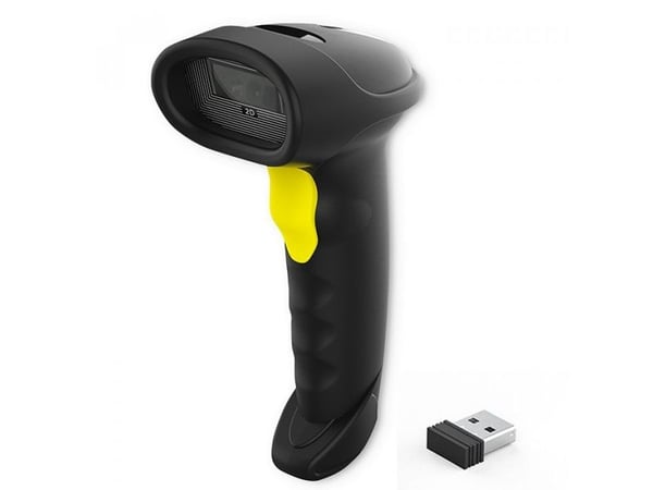 Qoltec - Strekkodeskanner - håndholdt - 200 skann/sek - dekodet - Bluetooth, RF(2.4 GHz)