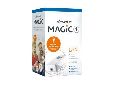 Devolo Magic 1 LAN, 1200 Mbit/s, IEEE 802.1p, IEEE 802.3, IEEE 802.3ab, IEEE 802.3az, IEEE 802.3u, Gigabitti Ethernet, 10,100,1000 Mbit/s, 10BASE-T...