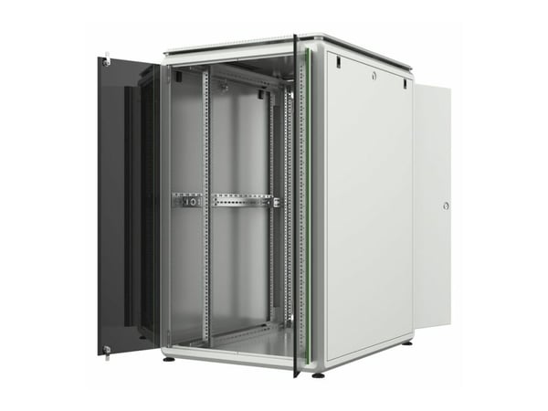 Lanview by Logon - Rack skap - 800 x 1000 mm, data line - free-standing - hvit, RAL 7035 - 26U - 19"