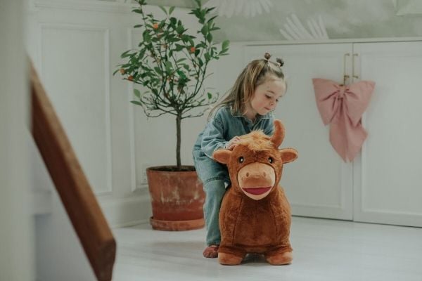 KREA Hop And Bounce Plush Jersey Cow
