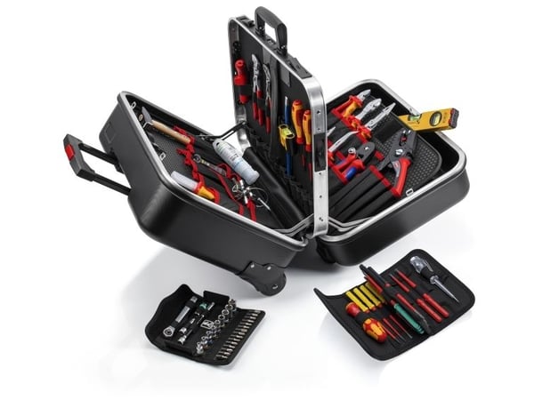 Knipex 00 21 41, Sort, Metallisk, Rød, Gult, 63 verktøy