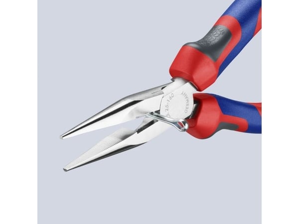 Knipex litteäkärkiset pihdit, joissa on leikkuureuna