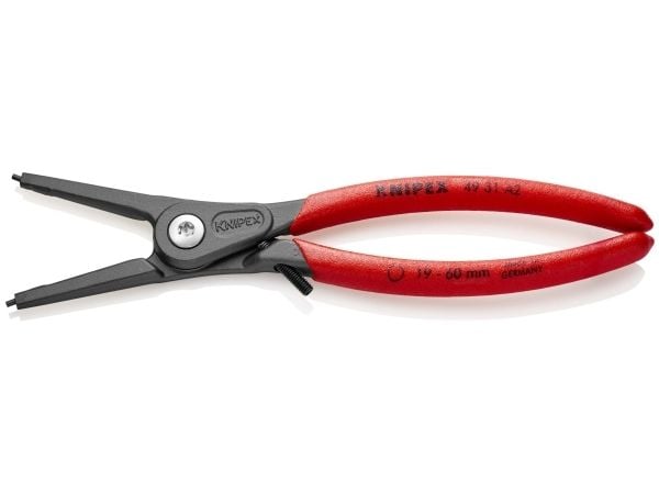 Knipex 49 31 A2, Låseringtang, Stål, Plast, Rød, 180 mm, 170 g