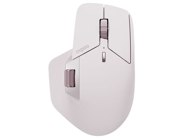 Rapoo MT760M, Oikeakätinen, Optinen, Bluetooth, 4000 DPI, Vaaleanpunainen