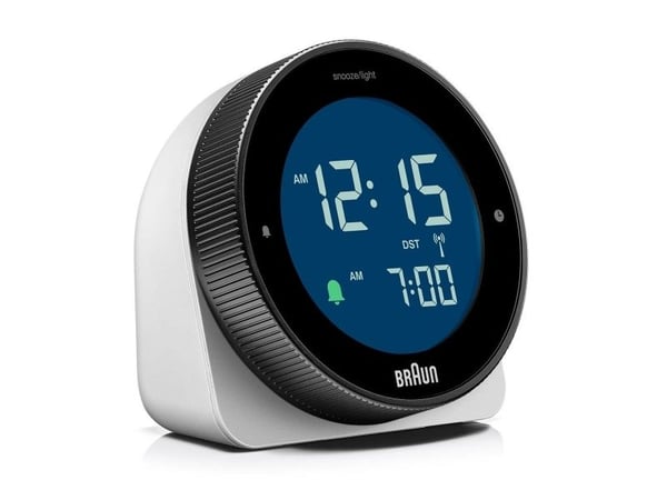 Braun BC24W-DCF, Bord, Radiostyrt klokke, Rektangel, Svart, Hvit, LCD, Grønn/Hvit