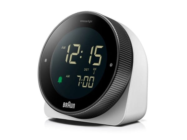 Braun BC24W-DCF, Bord, Radiostyrt klokke, Rektangel, Svart, Hvit, LCD, Grønn/Hvit