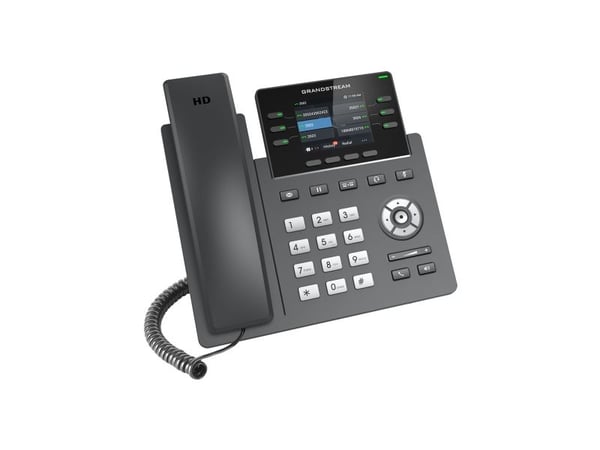 Grandstream GRP2613W - VoIP-telefon med anrops-ID/samtale venter - IEEE 802.11a/b/g/n/ac/ax (Wi-Fi) - 5-veis anropskapasitet - SIP, RTCP, RTP, SRTP...