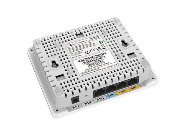 Grandstream GWN7604 - Langaton yhteys - Wi-Fi 5, Wi-Fi 6 - 2,4 GHz, 5 GHz - pilvihallittu - seinään kiinnitettävä